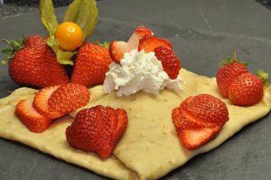 Crêpes mit Erdbeeren