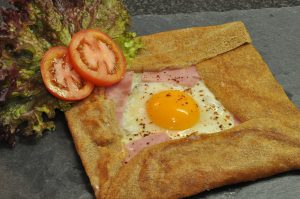 Galettes mit Schinken & Ei